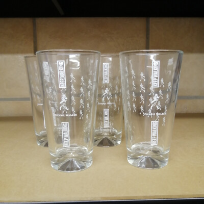 Johnnie Walker 4x Gläser Becher Gastro Jonny Walker Keep Walking