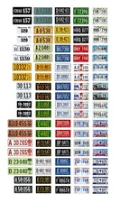 1/18 scale model car assorted USA South Carolina license plates state tags 1:18