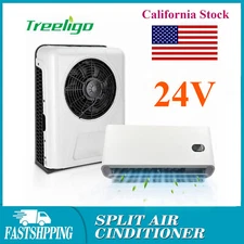24V A/C Kit Vehicle Split Air Conditioner Universal Fits Truck Bus RV 12000 BTU