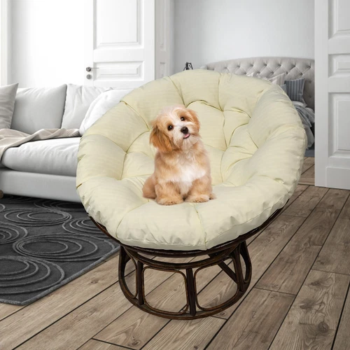 Papasan Chair Cushion Waterproof Oxford Cloth Circle Stuffed Egg Chair Cushions - Picture 54 of 111