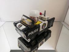 Trade Mark A1 Japan Police Car Highway Patrol Blech Tin Friction Extremely Rare 