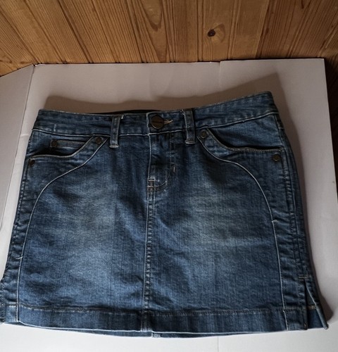 Vintage Abercrombie And Fitch Big Girls Mini Jean Skirt 14 - Picture 2 of 13