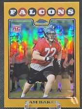 2008 Topps Chrome Sam Baker RC Rookie Card #TC223 Gold Refractor /199. rookie card picture