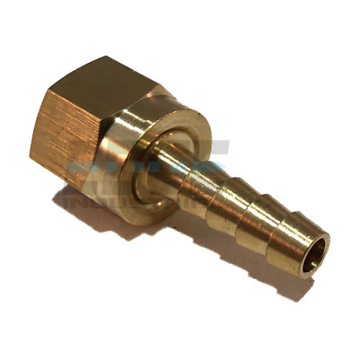 #ad #ad 1 4 HOSE ID TO 3 8 37° JIC FEMALE FLARE BRASS SWIVEL CONNECTOR FUEL AIR WOG $11.22