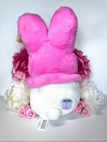 Peeps x Hello Kitty and Friends Pink My Melody Plush Bunny 12 inch with Tag - Picture 2 of 3