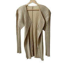 PLEATS PLEASE - Beige Women's Cardigan
