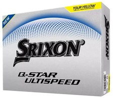 New Srixon Q-Star Ultispeed Golf Balls 1-Dozen Yellow