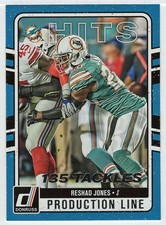 Reshad Jones - Miami - Hits (NFL Football Card) 2016 Panini Donruss # 4 Mint