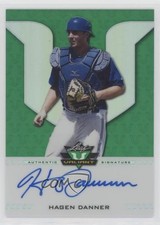 2017 Leaf Valiant Draft Green 42/99 Hagen Danner #BA-HD1 Auto 3b3