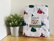 Peanuts Snoopy  Wood Stock Puffer Coats Jackets 4pcs Bed Sheets NEW Limited