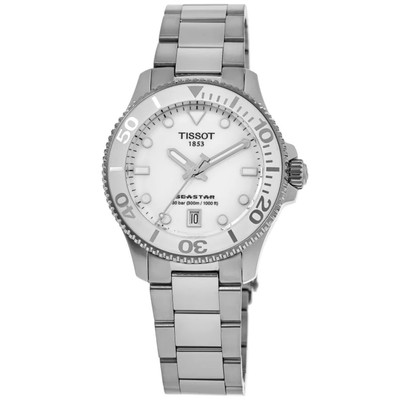 New Tissot Seastar 1000 Quartz White Dial Unisex Watch T120.210.11.011.00
