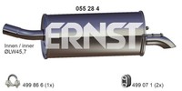 Ernst EndschalldäMpfer NachschalldäMpfer 055284 FüR Zafira A05 Family Opel M75