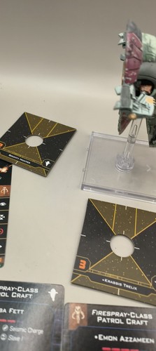 Star Wars: X-Wing 2.0 Miniatures Firespray-class Patrol Craft, Cards, Stand - Picture 6 of 12