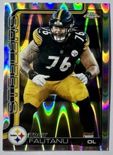 2025 Topps Chrome Troy Fautanu #256 Raywave Refractor