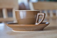 Cappuccino 3 Tassen mit Teller dickwandig 150ml Tasse Espresso