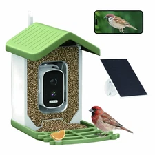 Bird Feeder with Camera - Outdoor Smart High-Definition Hummingbird Feeder, S...