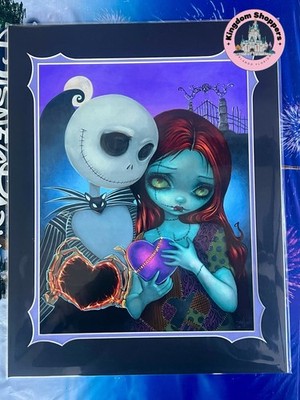 2026 Disney Jasmine Becket-Griffith Jack Sally Nightmare Before Christmas Print