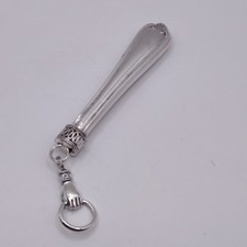 Antique Mid Century Sterling Silver Keychain / Keyring - Sheffield 1937  (N5)