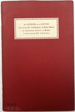 1946 Answer Letter Coddington Leveret Roger Williams Providence Rhode Island 1st