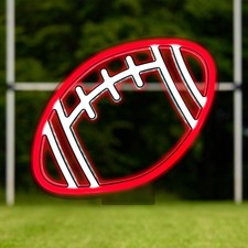 Football Neon Sign for Wall Decor,Adjustable Brightness Football Neon Signs,U...