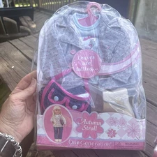 Our Generation Doll Outfit Autumn Stroll Leaves Are Falling 18inch Accessories