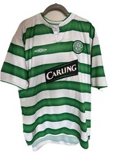 Vintage Umbro Larsson Celtic Soccer Jersey