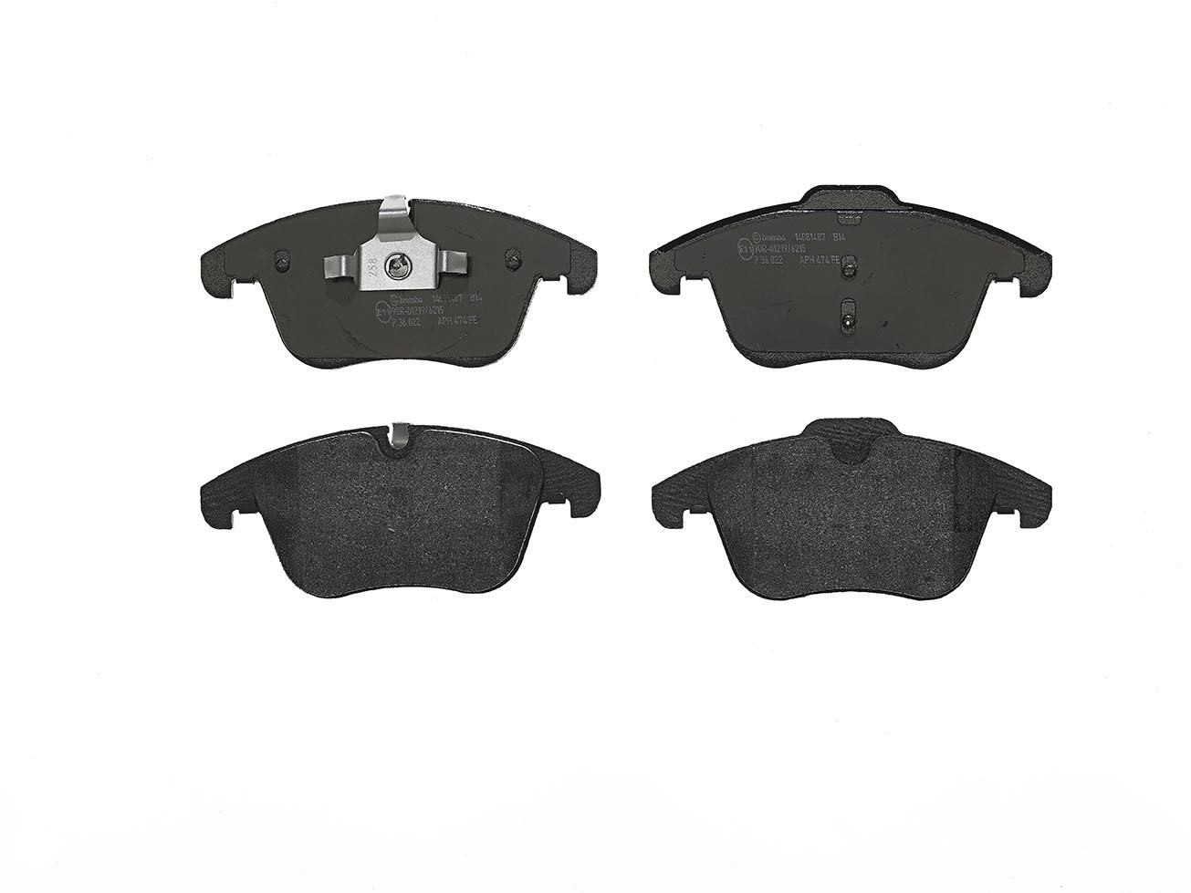 Für BREMBO P 36 022 HAM PADS. FRONT JAGUAR XK8 06- FRONT - Bild 5