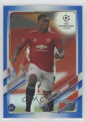2020 Chrome UEFA Champions League Blue Refractor /150 Teden Mengi Rookie RC 0s9u