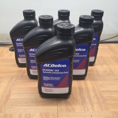 ACDelco GM 10-4107 Dexron ULV Automatic Transmission Fluid 1 Quart (6 Pack)