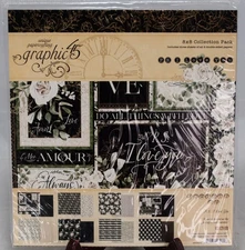 Graphic 45 Collection Pack -P.S. I Love You-8x8-Double Sided Sheets (3 each)