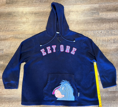 Eeyore Sweatshirt Hooded Pullover 1/4 Zip Disney Plus 1X
