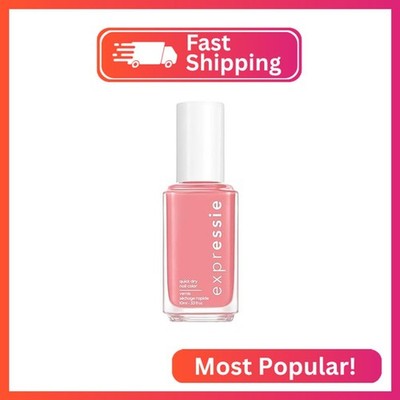 essie Expressie Nail Polish, Quick-Dry Rose Pink Nail Polish, Vegan, Second Hand