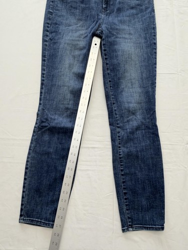 NYDJ Ami Skinny Jeans Womens 10 Blue Med Wash Mid Rise Stretch 34x29.5 Denim - 第 3/10 張圖片