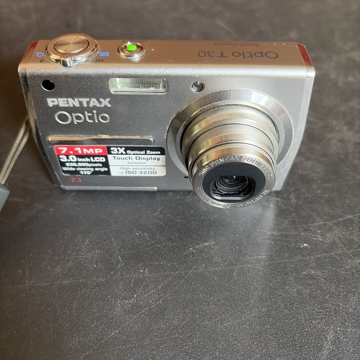 PENTAX Pentax Optio T30 7.1MP Digital Camera - Silver 27075126640