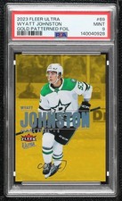 2023-24 Fleer Ultra Gold Patterned Foilboard Wyatt Johnston #69 PSA 9 MINT ig1