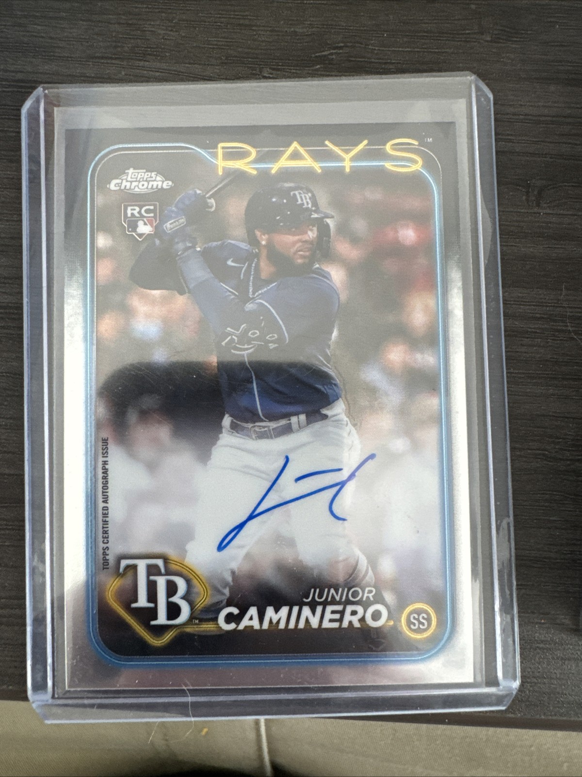 2024 Topps Chrome - Rookie Autographs Junior Caminero #RA-JCA (AU, RC)
