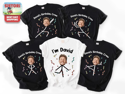 Custom Funny Birthday Shirt, Birthday Photo Shirt, Matching Birthday Party Group
