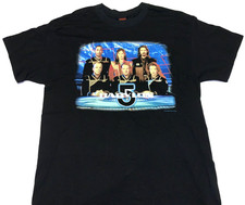 Rare Vintage 1998 Babylon 5 Outer Space TV Show Cast T-Shirt LARGE