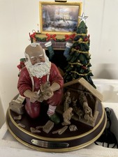 Bradford Exchange Thomas Kinkade "The True Meaning of Christmas" Santa Workshop