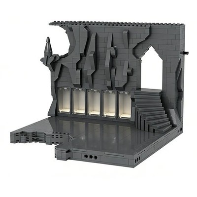 Popular Anime Model MOC Building Bricks Cave Display And Entrance