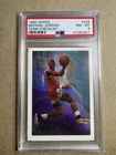 1990-91 NBA HOOPS Art Card Team Checklist Michael Jordan #358 PSA 8