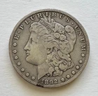 1892-O Morgan U.S. Silver Dollar, 90% Silver; tougher date