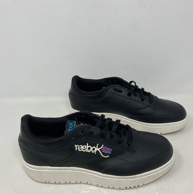 Reebok Club C Double Platform Women s Sneakers - Core Black/Chalk, Size 7