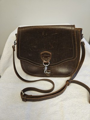 Saddleback Leather Satchel Messenger Shoulder Crossbody Bag Dark Brown