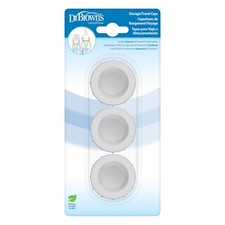 Dr. Brown's Narrow Storage/Travel Caps for 3 Count Pack of 1 , White