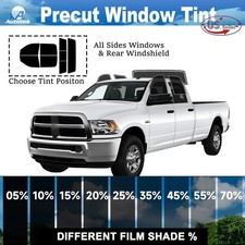 Película de privacidad de ventana precortada tinte de ventana 2 capas para Ram 2500 2010-2018 doble cabina