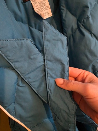 Vintage 80's, ski lodge look, cabin core, maxi robe/jacket premium goose down - Picture 5 of 6