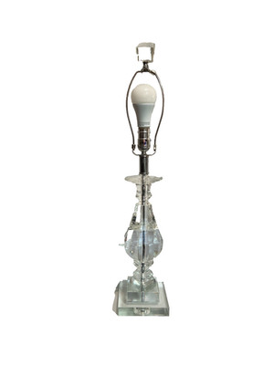 Crystal Multi-Faceted Teardrop Table Lamp