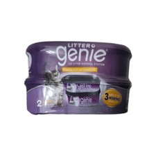 Litter Genie Cat Litter Disposal System Refill Cartridges 3month 2Pk 10.5'
