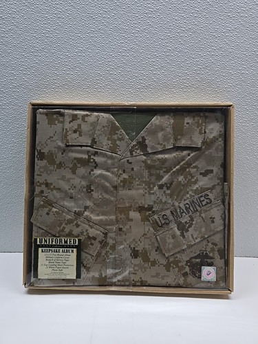 Uniformed Scrapbooks U.S. Marine Keepsake Bound Album Desert Marpat Camo